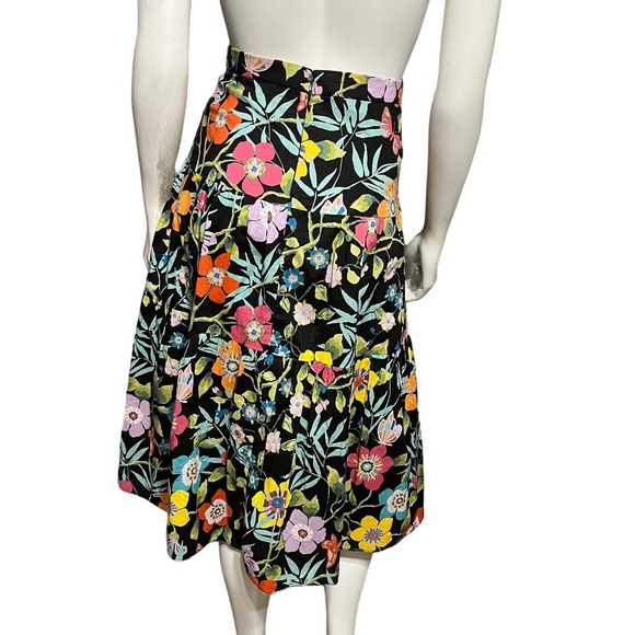 SOLD🌟J. Crew 100% Cotton Floral Drop Waist Midi Skirt Sz-Xtra Small/00 - Picture 3 of 11